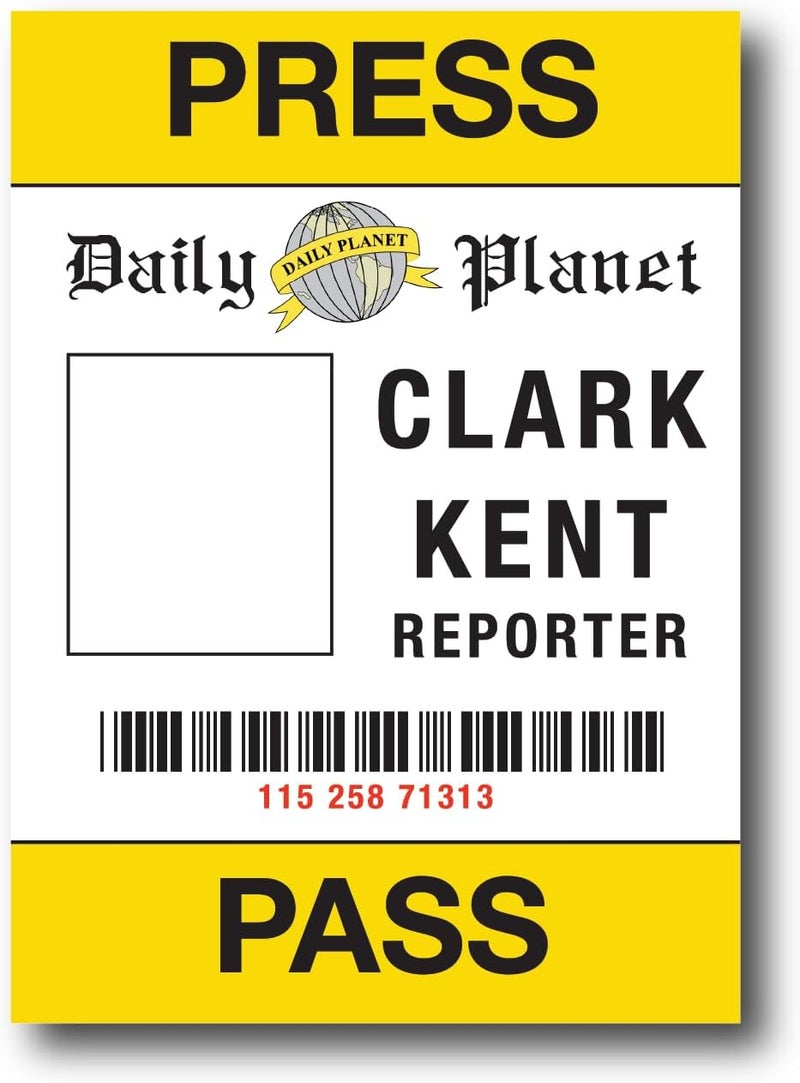 Handmade Personalized Press Pass Badge for Lois and Clark Costumes (Lois & Clark) - Image 3